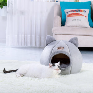 Deep sleep comfort in winter cat bed little dogs basket for cat‘s house fors products pets tent cozy cave beds Indoor cama gato